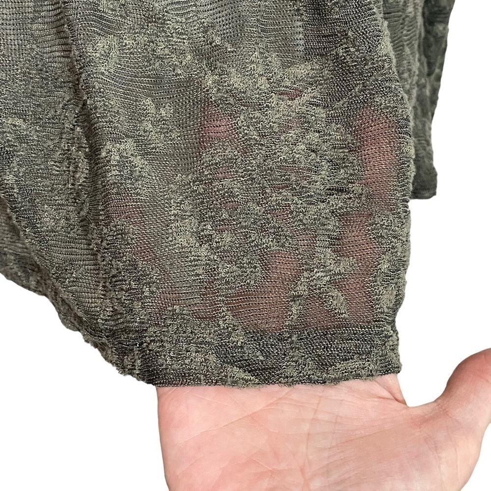 ANTHROPOLOGY - DELETTA‎ - SIZE XS -SHEER SMOCKED LOOSE KNIT TOP - A-LINE CUT B22 - Picture 8 of 9